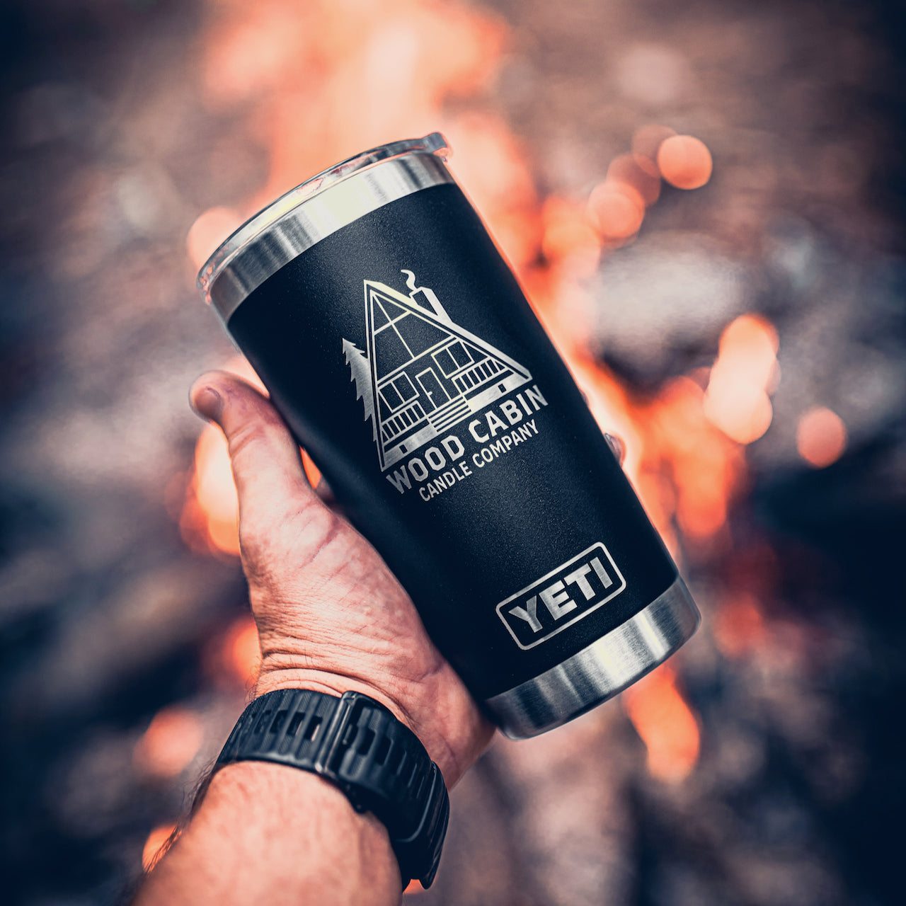 Wood Cabin Tumbler