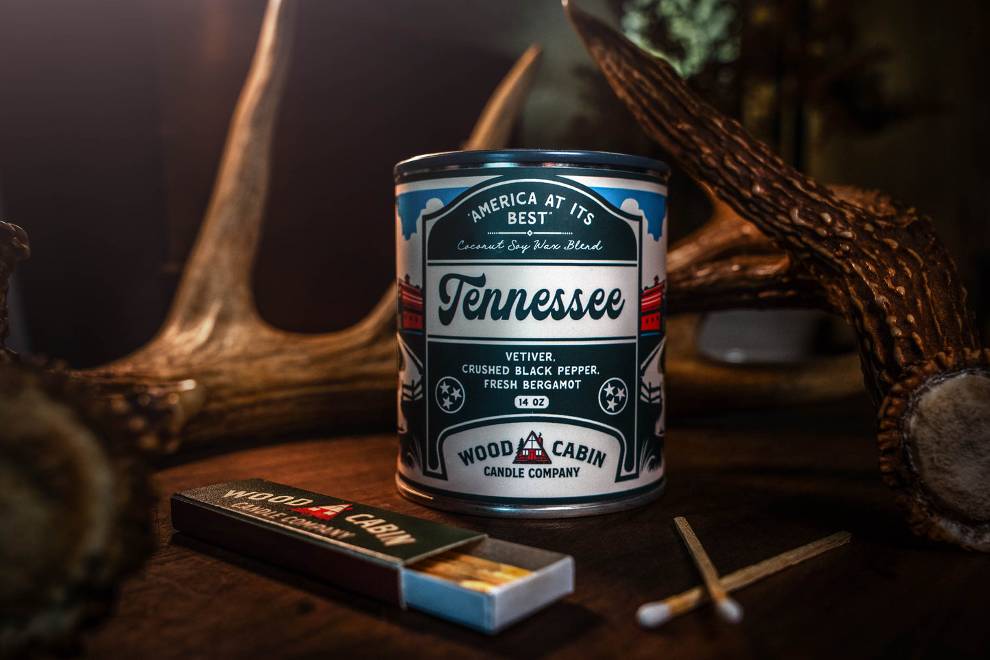 Wood Cabin Candles